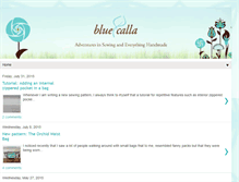 Tablet Screenshot of bluecallasews.blogspot.com