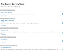 Tablet Screenshot of bunnylovershop.blogspot.com