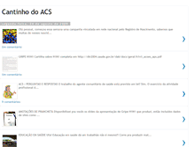 Tablet Screenshot of cantinhodoacs.blogspot.com