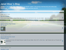 Tablet Screenshot of janetwooiblog.blogspot.com