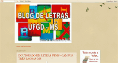 Desktop Screenshot of blog-letras-ufgd.blogspot.com