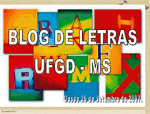 Tablet Screenshot of blog-letras-ufgd.blogspot.com