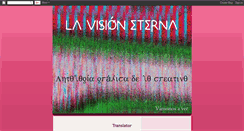Desktop Screenshot of lavisioneterna.blogspot.com