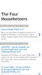 Mobile Screenshot of 4mouseketeers.blogspot.com