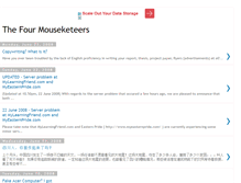 Tablet Screenshot of 4mouseketeers.blogspot.com