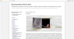 Desktop Screenshot of documentarystartshere.blogspot.com