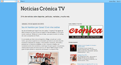 Desktop Screenshot of noticiascronicatv.blogspot.com