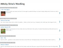 Tablet Screenshot of mmickyshinesammusesings.blogspot.com