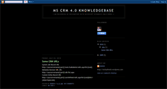 Desktop Screenshot of mscrm4kb.blogspot.com