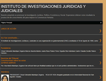 Tablet Screenshot of institutoinvestigacionjuridicajudicia.blogspot.com