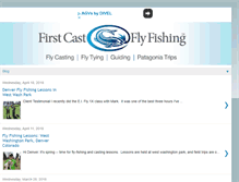 Tablet Screenshot of firstcastflyfishing.blogspot.com