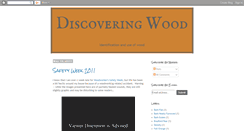 Desktop Screenshot of discoveringwood.blogspot.com