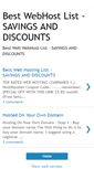 Mobile Screenshot of best-hosting-savings.blogspot.com