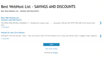 Tablet Screenshot of best-hosting-savings.blogspot.com