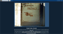 Desktop Screenshot of cripplecreekcolorado.blogspot.com
