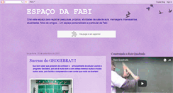 Desktop Screenshot of espacodafabicom.blogspot.com