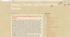 Desktop Screenshot of gimpychunkyandthekidvisiteurope.blogspot.com