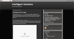 Desktop Screenshot of intelligentsolutions.blogspot.com