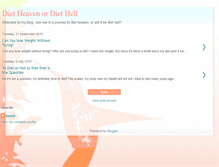 Tablet Screenshot of diet-heaven-or-diet-hell.blogspot.com