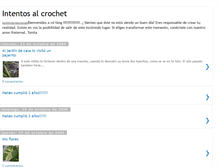 Tablet Screenshot of intentosalcrochet.blogspot.com