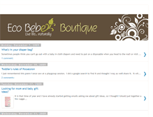 Tablet Screenshot of ecobebeboutique.blogspot.com