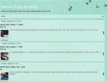 Tablet Screenshot of lawsonliving.blogspot.com