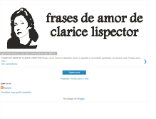 Tablet Screenshot of frases-de-amor-de-clarice-lispector.blogspot.com