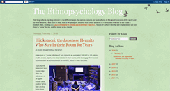 Desktop Screenshot of ethnopsychology-blog.blogspot.com