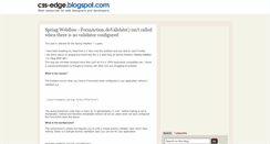 Desktop Screenshot of css-edge.blogspot.com