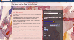 Desktop Screenshot of laverdadsobrelasdietas.blogspot.com