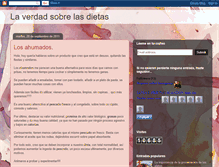 Tablet Screenshot of laverdadsobrelasdietas.blogspot.com