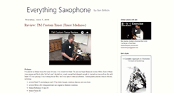 Desktop Screenshot of everythingsaxophone.blogspot.com