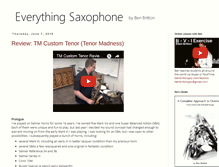 Tablet Screenshot of everythingsaxophone.blogspot.com