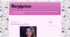 Desktop Screenshot of marylycious.blogspot.com