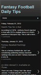 Mobile Screenshot of fantasyfootballdailytips.blogspot.com