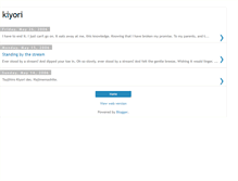 Tablet Screenshot of kiyori.blogspot.com