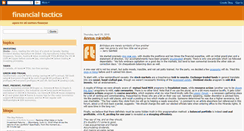 Desktop Screenshot of financialtactics.blogspot.com