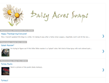 Tablet Screenshot of daisyacressoap.blogspot.com