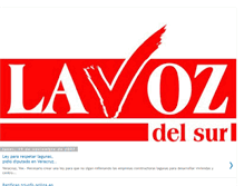 Tablet Screenshot of lavoz-delsur.blogspot.com