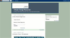 Desktop Screenshot of climatechangeresources.blogspot.com
