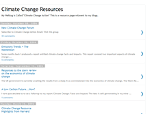Tablet Screenshot of climatechangeresources.blogspot.com