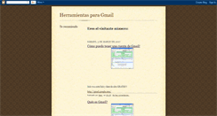 Desktop Screenshot of herramientasparagmail.blogspot.com