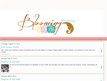 Tablet Screenshot of blooming-mommy.blogspot.com