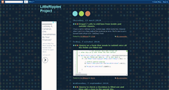 Desktop Screenshot of littleripplesproject.blogspot.com