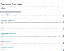 Tablet Screenshot of oracionespoderosas.blogspot.com