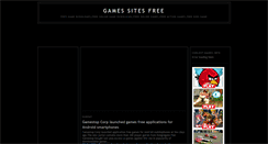 Desktop Screenshot of gamesitesfree.blogspot.com