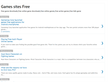 Tablet Screenshot of gamesitesfree.blogspot.com