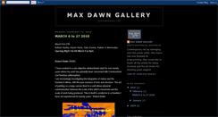 Desktop Screenshot of maxdawngallery.blogspot.com