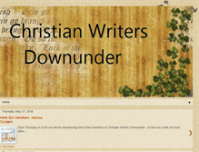 Tablet Screenshot of christianwritersdownunder.blogspot.com