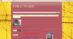 Desktop Screenshot of for-u-to-see.blogspot.com